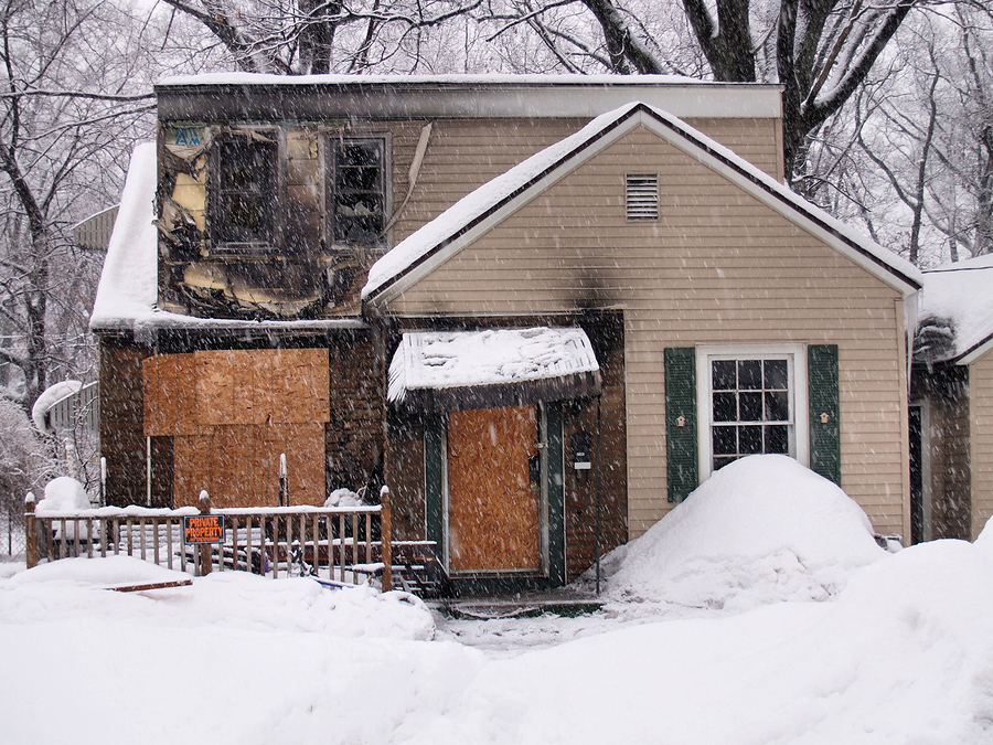 a home after a fire